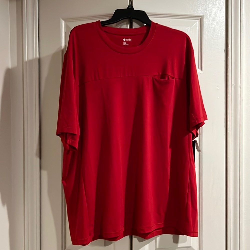 NWT Mens Red Zella Move On SS Tee